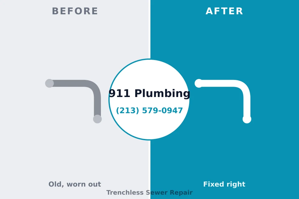 Before and after: plumbing company Paradise, NV